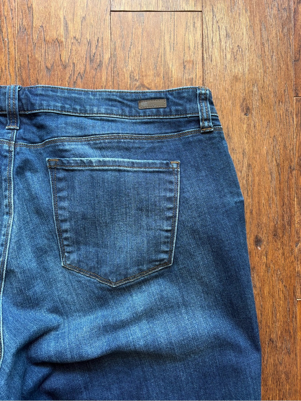 Kut From The Kloth Ankle Straight Leg Jeans Frayed Hem | 20W | Hi-Low Hem - Picture 7 of 12